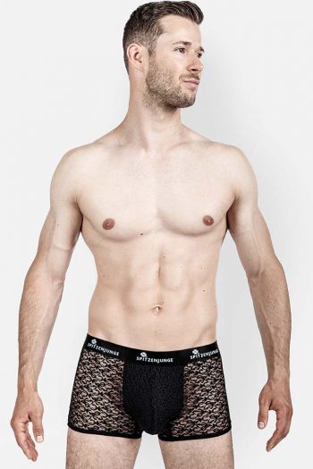 Empire Floris Black - designer underwear for men with lace